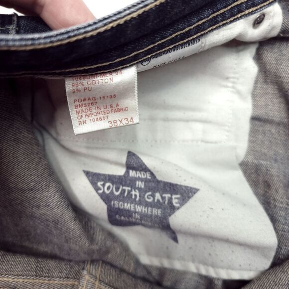 Adriano Goldschmied AG The Protege Jeans Mens 38x28 USA Made Blue Stretch - Picture 4 of 9